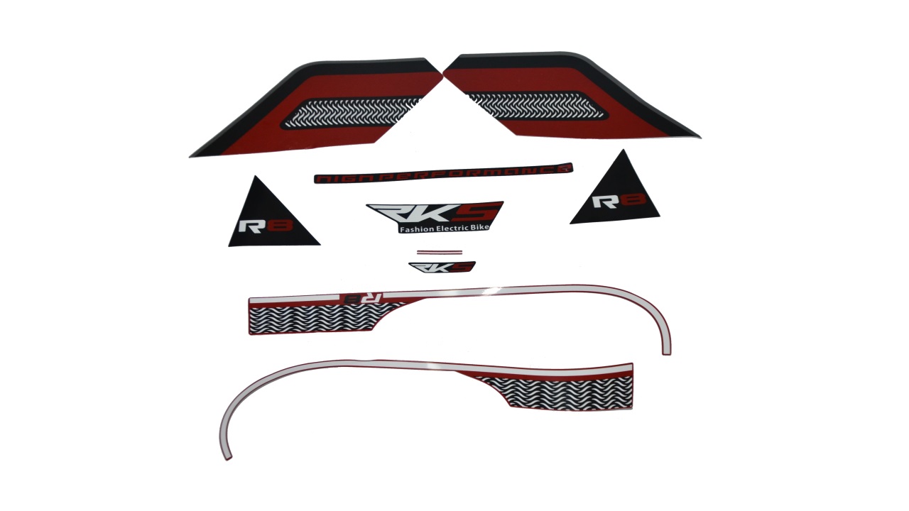 STICKER SETİ KIRMIZI (R8)